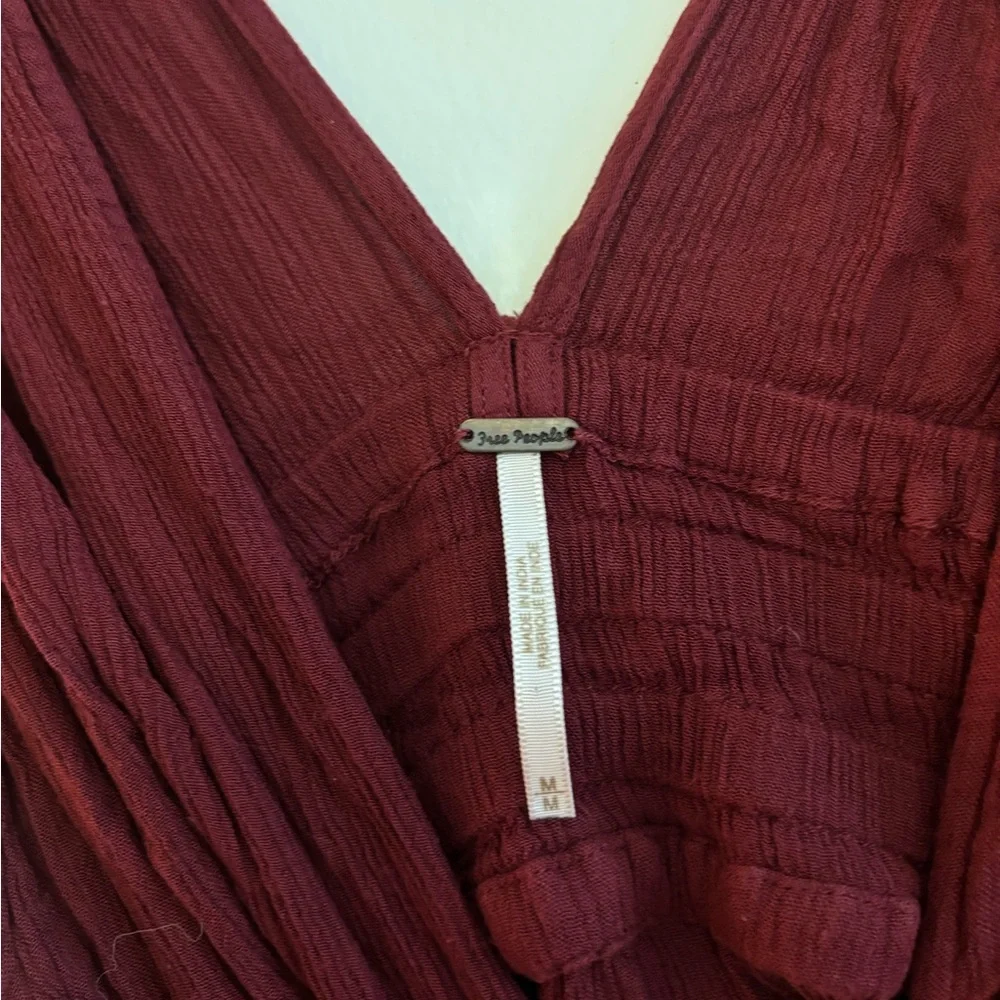 Free People Deep Red Backless Dress - Picture 4 of 4